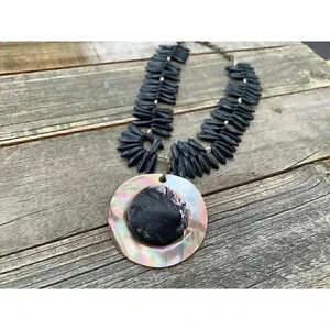 🌞 Abalone Necklace | Shell Necklace with Coastal Vibes | Vintage Beach Necklace